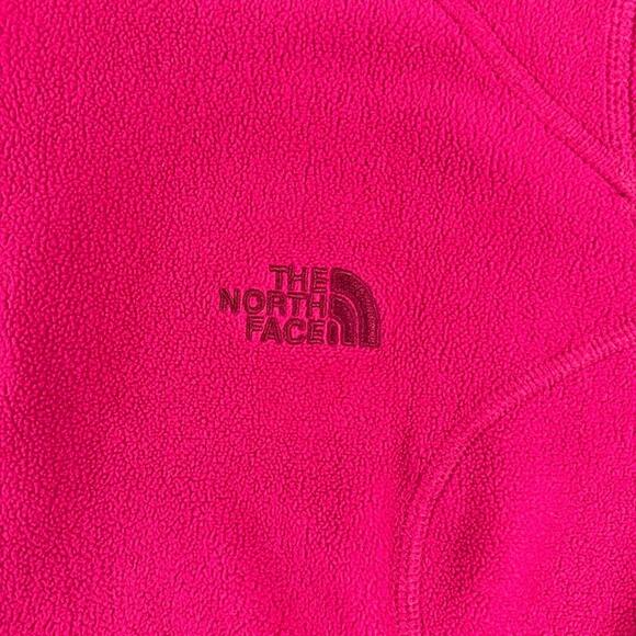 The North Face Women's Pink Quarter Zip Fleece Pullover Size Small Hike Active - Picture 10 of 11